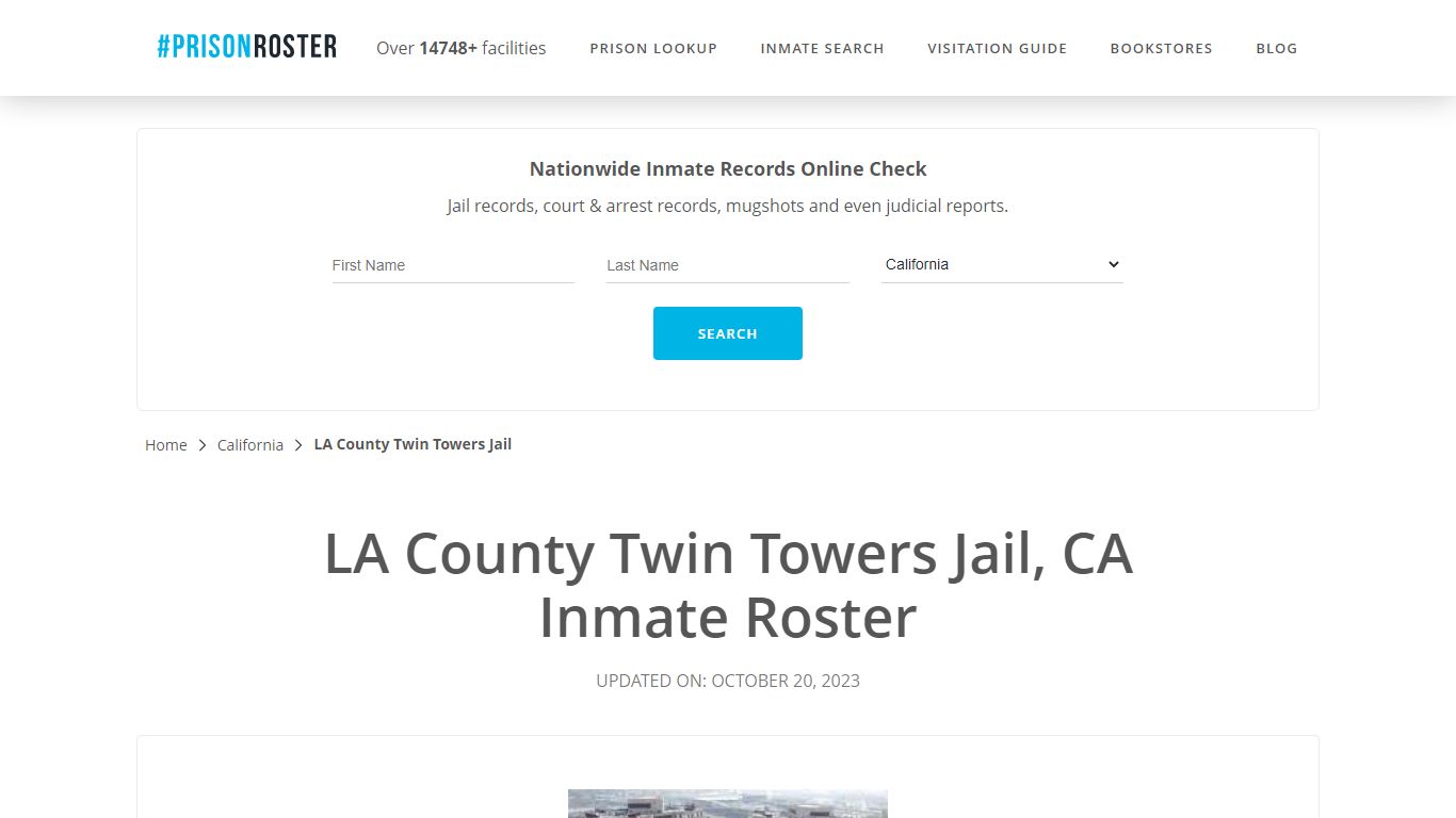 LA County Twin Towers Jail, CA Inmate Roster - Prisonroster