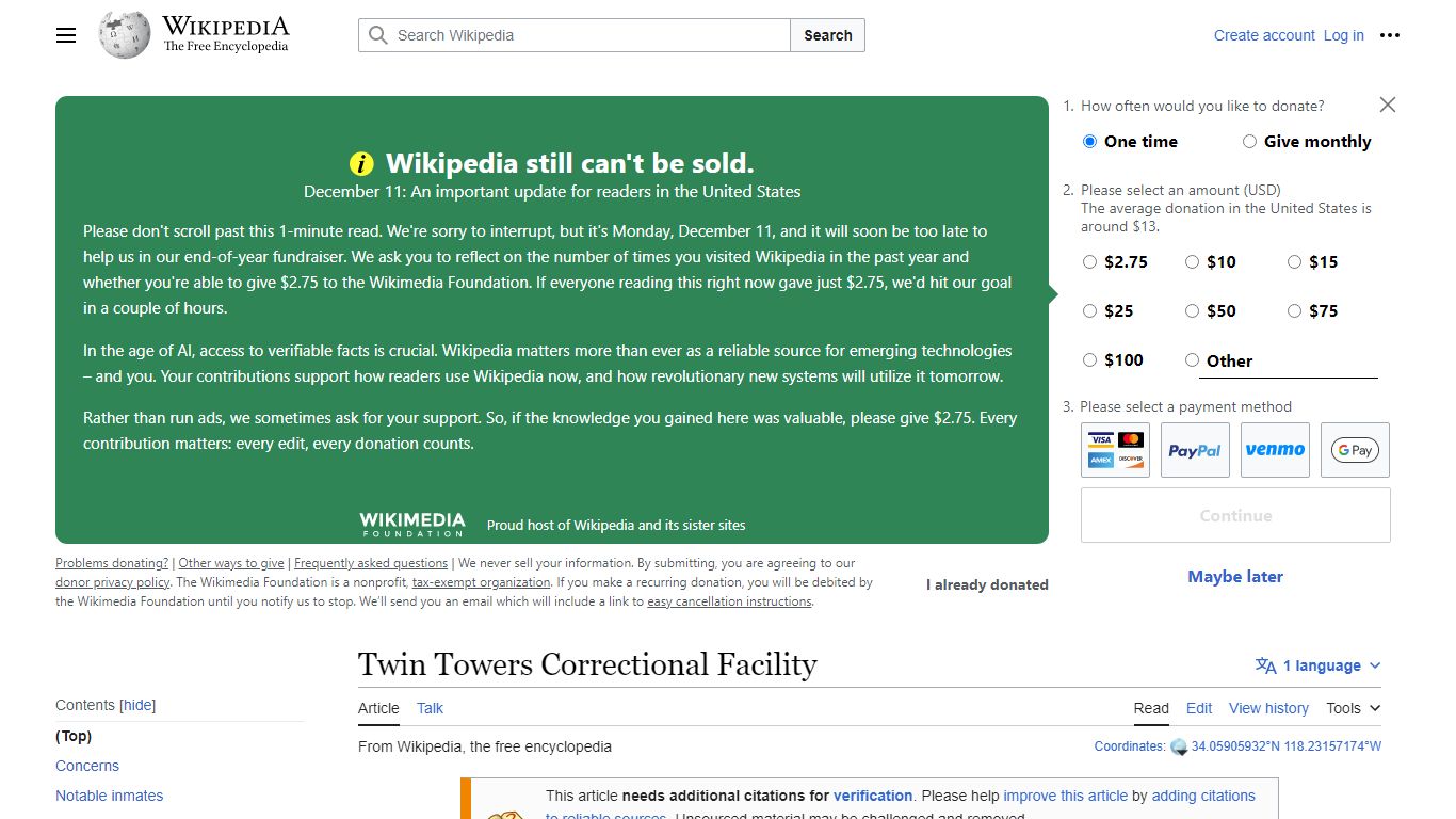 Twin Towers Correctional Facility - Wikipedia