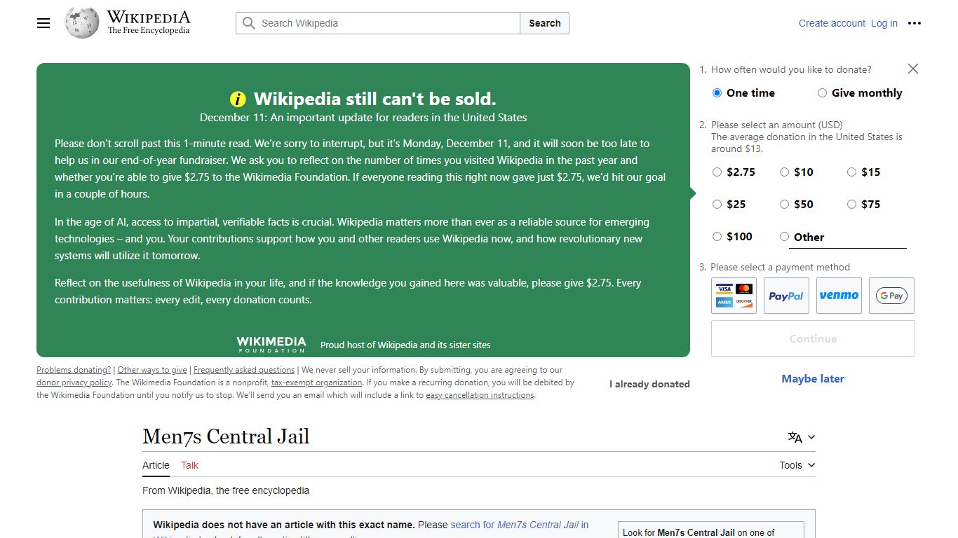 Men's Central Jail - Wikipedia